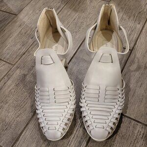 BCBGMAXAZRIA White Runway Prestin High-Heel Bootie